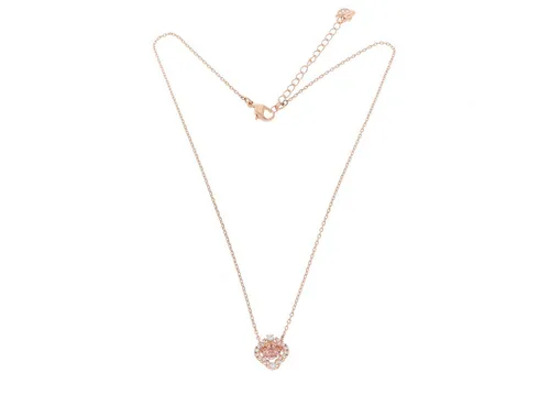Swarovski Ohrring und Ketten Set - Elegantes Schmuck-Set für Damen mit funkelnden Kristallen und rose vergoldetem Metall, ideal für besondere Anlässe oder als stilvolles Accessoire.