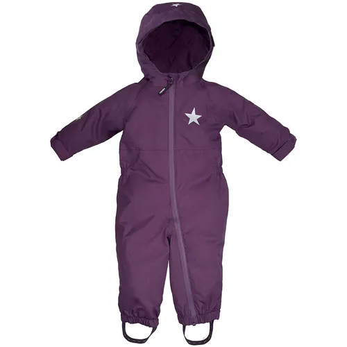 BMS Kinder Softlan Overall (Größe 98, lila) - Wind- und wasserfester Overall, ideal für abenteuerlustige Kinder, die gerne draußen spielen.