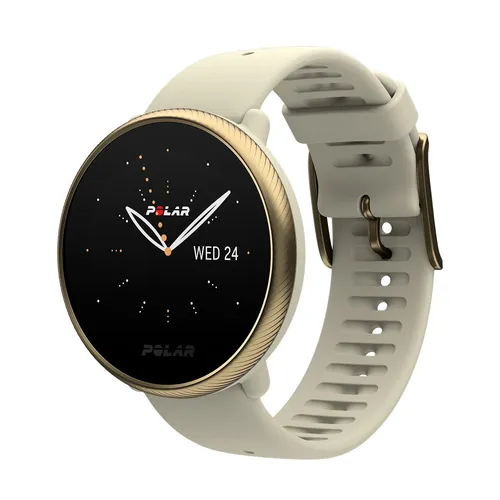 POLAR Ignite 2 Champagne Gold - Sportuhr mit Silikonband, GPS, Herzfrequenzmessung und bis zu 5 Tage Akkulaufzeit