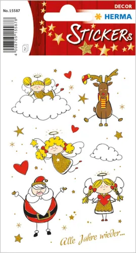 HERMA Weihnachts-Sticker DECOR 'Fröhliche Weihnachten'