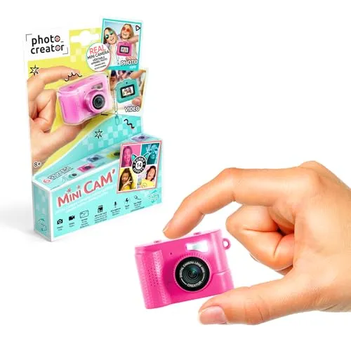 Canal Toys Photo Creator – Mini-Digitalkamera für Kinder mit 14 Filtern - Kompakte Mini-Digitalkamera für Kinder ab 8 Jahren. Inklusive Blitz, Mikrofon und 1GB Micro-SD. Ideal für kreative Fotos und Videos unterwegs – leicht und trendy!