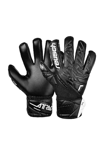 Reusch Torwarthandschuhe Attrakt Infinity Junior black 7 - Hochwertige Torwarthandschuhe für junge Keeper, optimaler Grip und Schutz bei jedem Wetter, ideal für ambitionierte Nachwuchsspieler.