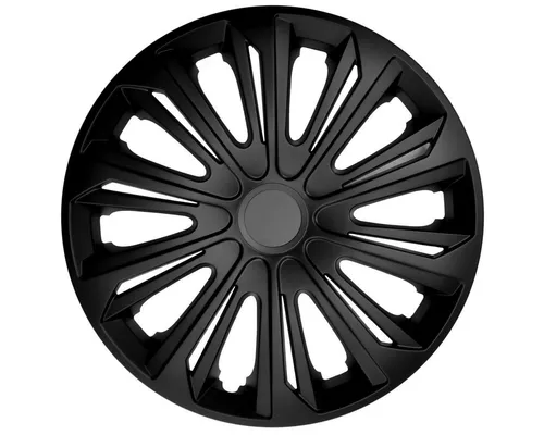 Radzierblende Strong schwarz matt 15 Zoll 4er Set - Radkappen aus bruchfestem ABS-Kunststoff, ideal für einen außergewöhnlichen Look. Werkzeuglose Befestigung, passend für die meisten Stahlräder.