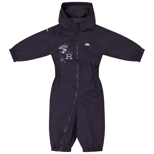 Trespass Dripdrop Baby Unisex Schneeanzug Wasserfest (18/24 Monate) - Wasserfester Schneeanzug für Babys mit Kapuze und elastischen Bündchen. Idealer Schutz bei kaltem Wetter, mit reflektierenden Akzenten für mehr Sicherheit. Perfekt für unbeschwerte Winterabenteuer.