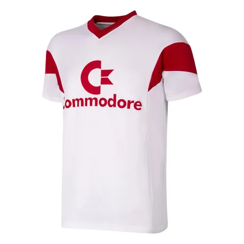 COPA Football Bayern München Retro Trikot 1987-1988 - Offizielles Retro-Fußballtrikot des FC Bayern München für Fans, inspiriert von der Saison 1987/88. Hergestellt aus 50% Baumwolle und 50% Polyester, ideal für Freizeit und Stadionbesuche.