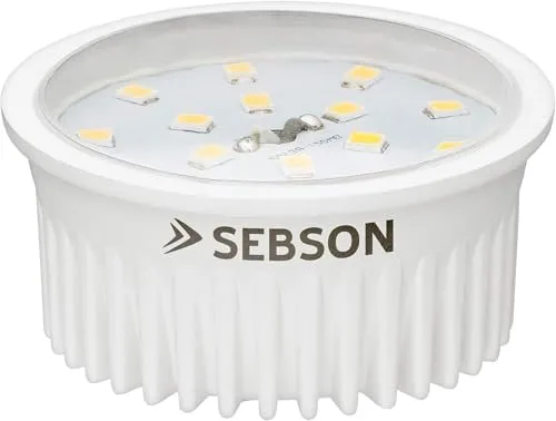 SEBSON® LED Modul 5W ultra flach ø50x26mm für Einbaustrahler, warmweiß 3000K, 400lm, 230V, nicht dimmbar, ersetzt GU10 MR16 Leuchtmittel