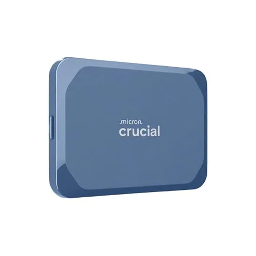 Crucial X10 4TB Externe SSD Festplatte - Externe Festplatte mit bis zu 2.100MB/s, IP65 wasser- und staubgeschützt, ideal für Mac, PC, Smartphone und Spielkonsole.