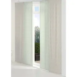Wirth Schiebegardine Telfort, blickdicht, Jacquard grün 60 cm x 245 cm - Elegante Schiebegardine mit modernem Jacquard-Muster, ideal für Sichtschutz und Raumteilung. Flexibel einsetzbar durch Paneelwagen-Aufhängung. Pflegeleicht bei 30°C.
