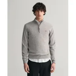 GANT Superfine Lambswool Half Zip - Klassischer Troyer aus hautfreundlicher Baumwolle im Regular Fit. Halblanger Reißverschluss und elastischer Bund sorgen für optimalen Tragekomfort und Vielseitigkeit – ideal für jede Gelegenheit.