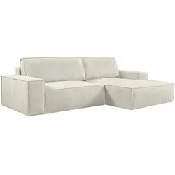 Ecksofa AMELIA aus Cordura rechts in olivgrün - Das Ecksofa AMELIA vereint Komfort und Funktionalität. Mit seinem weichen Bezug und einer praktischen Schlaffunktion bietet es optimalen Sitz- und Liegekomfort für entspannte Stunden. Ideal für jedes Wohnzimmer!