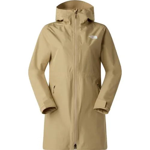 The North Face Damen Dryvent Hikesteller Parka khaki stone (LK5) S - Der Dryvent Hikesteller Parka ist der perfekte Begleiter für abenteuerlustige Wanderinnen. Mit wasserdichtem, atmungsaktivem Material bietet er optimalen Schutz und Komfort bei jedem Wetter.