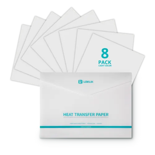 LOKLiK Heat Transfer Paper Sheet - Dark - 8-pack SG-RZYZ-9991-US-L-B2B