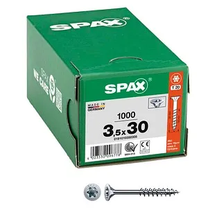SPAX Universalschrauben T20 Senkkopf WIROX 0191010350305 3,5 mm x 30 mm, 1.000 St.