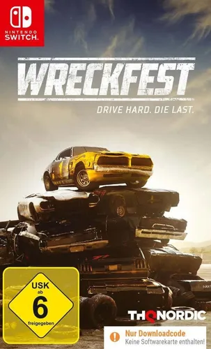 Wreckfest für Nintendo Switch - Rennspiel mit realistischem Schadensmodell - Nintendo Switch-Spiele, erlebe packende Rennen mit realistischem Schadensmodell und actiongeladenem Gameplay.