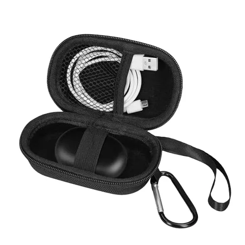 kwmobile In-Ear Kopfhörer Hard Case kompatibel mit Samsung Galaxy Buds (SM-R170) / Beats Studio Buds/Bose QC QuietComfort Hülle - Schutzhülle für In Ear Headphones mit Innentasche - Schwarz