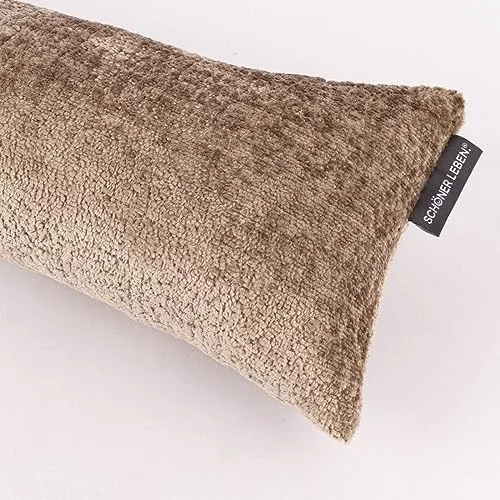 SCHÖNER LEBEN. Zugluftstopper Soft Teddy Deluxe beige, 110cm - Hält dein Zuhause kuschelig warm: Unser handgefertigter Zugluftstopper in Beige sorgt für ein angenehmes Raumklima und schmückt gleichzeitig jeden Raum. Waschmaschinengeeignet und in verschiedenen Längen erhältlich.