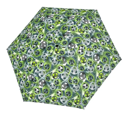 doppler® Taschenregenschirm Mini Light Up grün - Kompakter Taschenregenschirm mit LED-Beleuchtung, ideal für unterwegs. Mit nur 165 g leicht und handlich, perfekt für jeden Wetterumschwung.