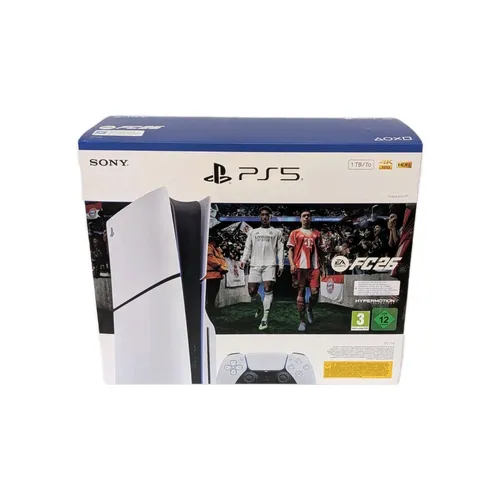 Sony PlayStation 5 (PS5) Disc Edition + EA Sports FC 26 - Konsolen: Erlebe Gaming in 4K mit der PS5 Slim und dem EA Sports FC 26 Bundle – für unvergleichlichen Spielspaß und Wi-Fi-Fähigkeit.