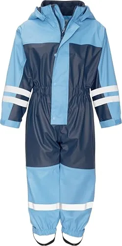 Playshoes Unisex Kinder Regenanzug mit Fleecefutter - Wasserdichter Matschanzug mit warmem Fleecefutter, ideal für nasse Tage. Perfekt für aktive Kinder, die gerne draußen spielen.