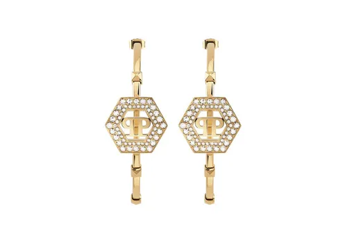 PHILIPP PLEIN Ohrring-Set PJREA03EU – Elegante Ohrstecker - Hochwertige Damen Ohrringe aus Edelstahl mit goldener IP-Beschichtung und funkelnden Preciosa Crystals. Zeitloses Design für besondere Anlässe, geliefert in stilvoller Philipp Plein Box.
