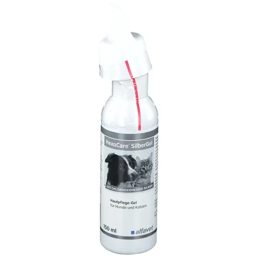Hexocare Silbergel für Hunde und Katzen - Tiergesundheit - Feuchtigkeitsspendendes Gel mit hoher Filmbildung, wirkt langanhaltend und schützt die Haut vor Bakterien. Ideal für strapazierte Hautpartien.
