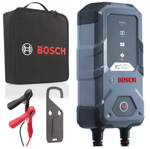 BOSCH Batterieladegerät 0 189 911 010 - Fahrzeugbatterie-Ladegerät mit 3,5A Ladestrom, kompakt und ideal für schnelle Ladezeiten von 12V Batterien.
