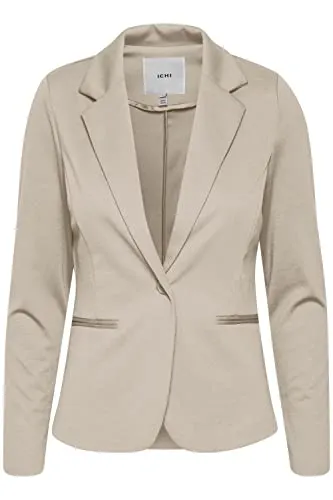 ICHI IHKATE BL Damen Blazer - Kurzblazer mit Ein-Knopf-Design, Stretchmaterial für optimalen Tragekomfort und integrierte Schulterpolster