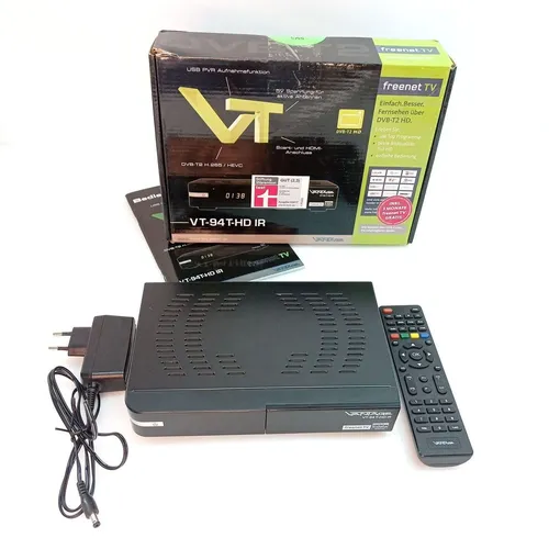Vantage Vantage VT-94 T-HD IR HDTV DVB-T2 Receiver mit freenet TV DVB-T2 HD Receiver