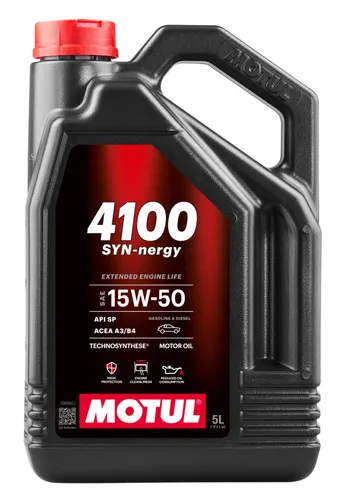 Motul Motoröl 4100 SYN-nergy 15W-50 - Hochleistungsöl für optimale Motorleistung - Motoröle - Motul 4100 SYN-nergy 15W-50 bietet hervorragenden Schutz und Leistung für sportliche und leistungsstarke Motoren.