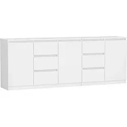 COSTA 1D3S/2D3S WEISSE Kommode - Moderne Kommode in Weiß, bietet viel Stauraum und verleiht jedem Raum einen eleganten Touch.