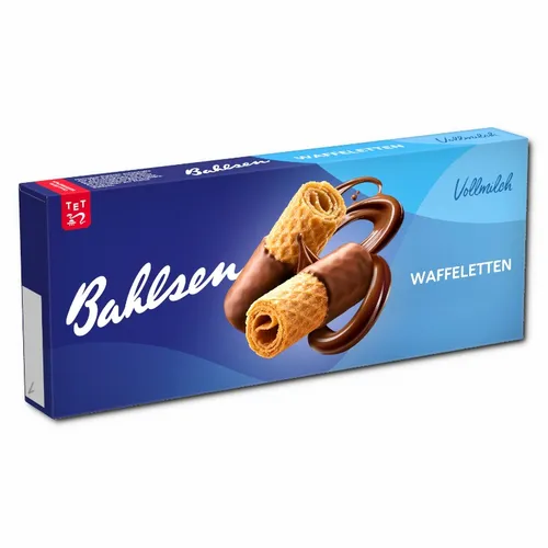  Bahlsen Waffeletten Vollmilch, Kekse, Gebäck, 100g Packung 26,50€/1kg