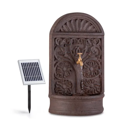 blumfeldt Wasserspiel Blumquell Solarbrunnen - Teichdekoration mit umweltfreundlichem Solarbetrieb, bringt entspannendes Wasserrauschen in Ihren Garten und ist ideal für eine harmonische Atmosphäre.