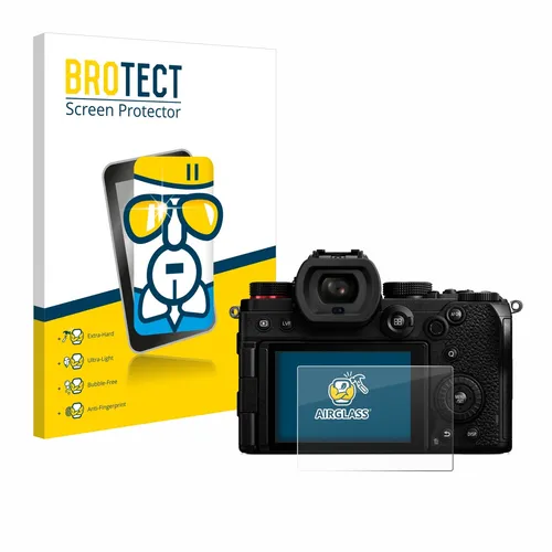 BROTECT Schutzglas Folie für Panasonic Lumix DC-S5 / DC-S5D (2024) Panzer Schutzfolie Glas [Extrem Kratzfest 9H, Anti-Fingerprint, Ultra-Transparent]