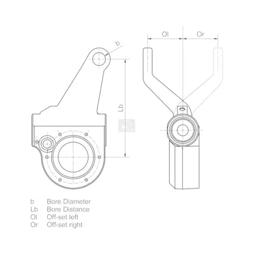 Dt Spare Parts Gestängesteller 4.66087 - Präzise Bremsanlage - Autoteile mit hoher Qualität für zuverlässige Bremsleistung, ideal für sicheres Fahren.