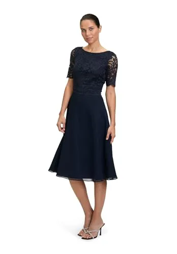 Vera Mont Cocktailkleid mit Volant - Elegantes Cocktailkleid in schmaler Passform, aus hochwertigem Chiffon mit floralem Design. Ideal für besondere Anlässe und sorgt für einen stilvollen Auftritt.