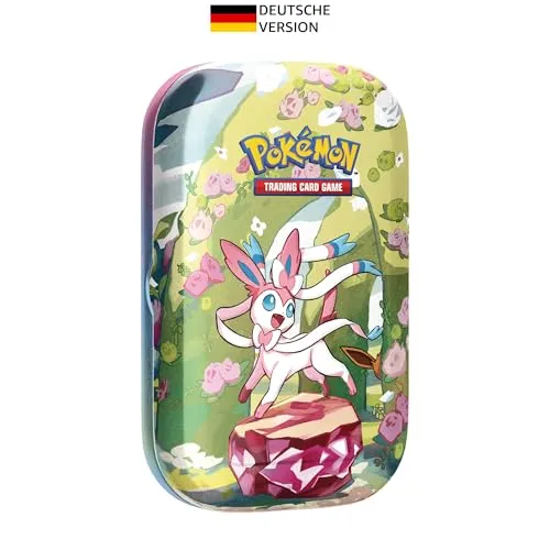 Pokemon Mini-Tin-Box Karmesin & Purpur: Feelinara - TCG Deck-Box aus hochwertiger Blechdose, perfekt für die Aufbewahrung deiner Pokémon-Karten und ein ideales Sammlerstück!