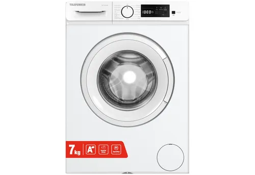 Telefunken Waschmaschine W714AS1W | 7kg Frontlader mit 1400 U/Min. - Effiziente 7 kg Waschmaschine mit Inverter Motor und 15 Programmen. Ideal für kleine bis mittlere Haushalte. Praktisches LED-Display und Kindersicherung für sicheren Betrieb.
