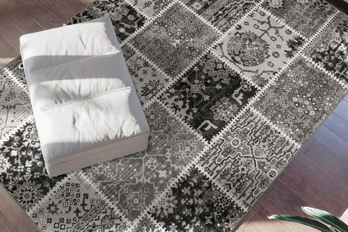 me gusta Teppich Ariya 425 – Vintage Design für Ihr Wohnzimmer - Rechteckiger Teppich in Grau, 200 x 290 cm, aus 100% Polypropylen, pflegeleicht und fußbodenheizungsgeeignet – ideal für ein stilvolles Ambiente.