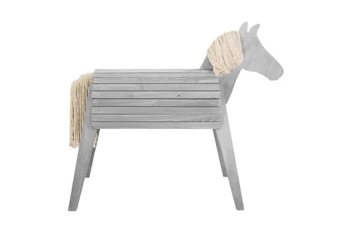 roba® Holzpferd Outdoor- & Voltigierpferd, Mähne und Schweif frisierbar, aus FSC zertifiziertem Massivholz