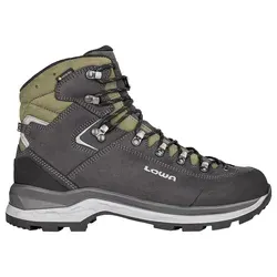 Lowa Ranger GTX Wanderschuhe UK 9,5 - Regular | EU 44 grau - Wasserdichte Wanderschuhe mit GORE-TEX Membran und wiederbesohlbarer Vibram-Sohle, ideal für Trekking und Outdoor-Abenteuer.