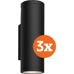 Philips Hue Appear Wandleuchte White & Color Schwarz 3er-Pack - Gestalte deinen Außenbereich mit den Philips Hue Appear Wandleuchten. Diese 3er-Pack Außenleuchten bieten vielseitige Beleuchtung in 16 Millionen Farben und sind smart steuerbar. Ideal für einladende Terrassen-Atmosphäre.