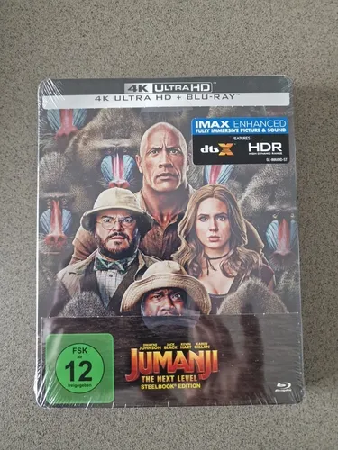 Jumanji - The Next Level , Steelbook 4K UHD & Bluray , NEU & OVP