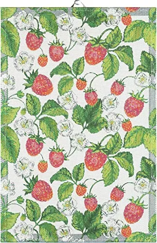 Ekelund Küchenhandtuch Erdbeeren Jordgubbar  40x60 cm Baumwolle