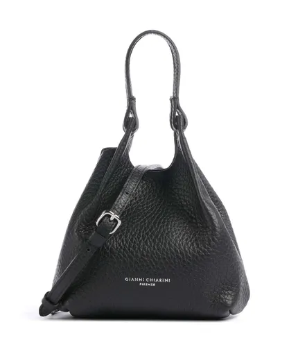 Gianni Chiarini Dua S Handtasche - Damen | Schwarz 9718-RNGDBL-001 - Elegante Gianni Chiarini Dua S Handtasche aus hochwertigem genarbtem Rindsleder, ideal für stilvolle Auftritte und den täglichen Gebrauch.