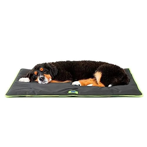 Ferplast Hundematte Extra Groß - Waschbares Hundebett - Hundekissen - Wasserdicht & Kratzfest - Matte für Hundehütten und Auto, Hundekorb - Jolly - 108 x 79 cm, XK, SCHWARZ