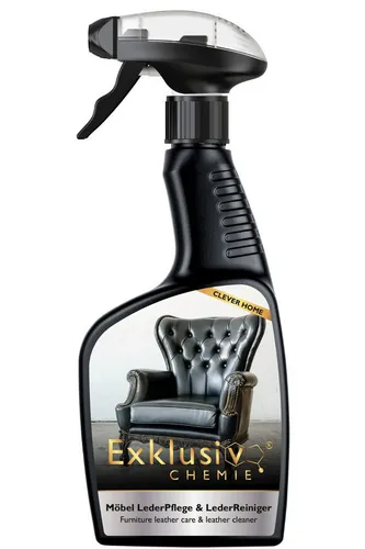 Exklusiv Chemie Echtleder Pflege & Lederreiniger – Hochwertige Möbelpflege - Hochwertiger Lederreiniger für Möbel und Sofas. Entfernt mühelos Verschmutzungen und schützt das Leder vor Rissen und Flecken. Einfache Anwendung für langanhaltende Pflege und Geschmeidigkeit.