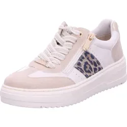 Marco Tozzi Damen Sneaker mit weichem Feel Me Wechselfußbett - Beige Damen Sneaker mit weichem Innenfutter und flexiblem Schnür- sowie Reißverschluss. Das Wechselfußbett sorgt für optimalen Komfort und die MT Feel Me Funktion für ein angenehmes Tragegefühl.