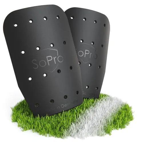 SoPro Schienbeinschoner für Kinder & Erwachsene - leicht, klein, rutschfest & geruchsneutral - Kein Schutz - Made in Germany - Shinform Schienbeinschoner für Herren & Damen - Shin Guards, Sporthacks
