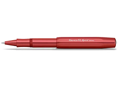 Kaweco AL SPORT Rollerball Deep Red – Edler Aluminium-Gelschreiber - Eleganter Kaweco Rollerball aus hochwertigem Aluminium in tiefroter Farbe. Leicht und handlich, ideal für unterwegs. Mit 0,7 mm Mine für präzises Schreiben. Qualität seit 1883 – Handmontage in Nürnberg.