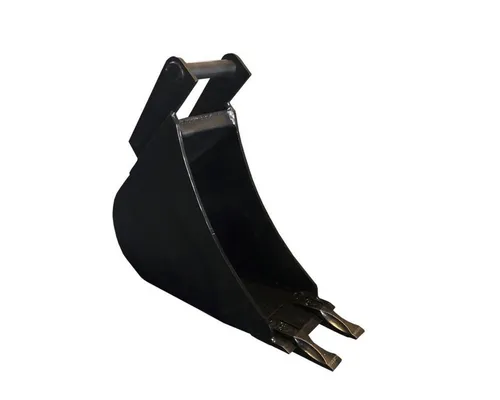 Tieflöffel Baggerschaufel Baggerlöffel Hardox Minibagger MS03 30cm mit 2 Zähne